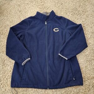 Chicago Bears Jacket Womens 2XL Blue Football Full Zip Fleece NFL Team Apparel